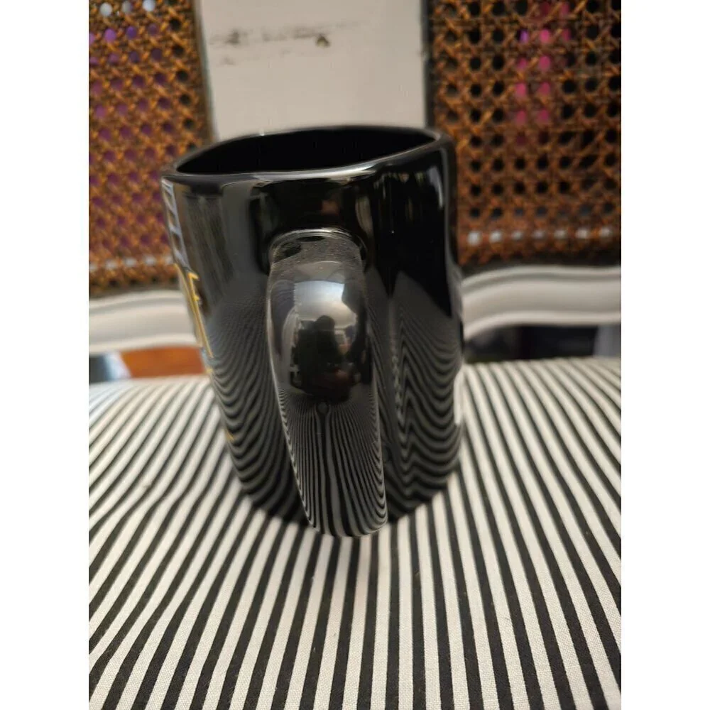 NWT Rae Dunn Halloween Dash of Magic Coffee Mug Black Orange